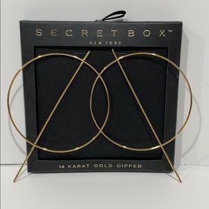 Jewelry - Hoop Earrings Studs 14K Gold Dipped Jewelry - Hoop Earrings Studs 14K Gold Dipped